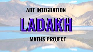 MATHS Art Integration project on Ladakh project  Creative Ideas [upl. by Schreib]