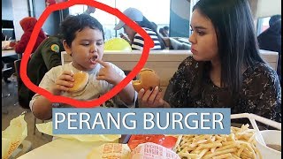 PERANG BURGER WITH JANOS LAURA VLOG 5 [upl. by Anirehtac]