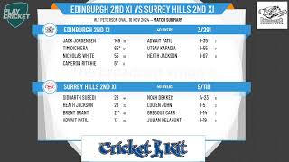 Edinburgh 2nd XI v Surrey Hills 2nd XI [upl. by Gadmon]