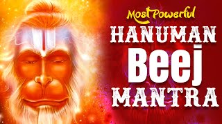 Powerful Shri Hanuman Beej Mantra 108 Times  Mantra For Protection amp Remove All Of Your Obstacle [upl. by Oirevlis59]