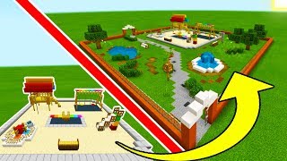 Minecraft Tutorial How To Make A Park With a Playground quot2019 City Tutorialquot [upl. by Oirasec]