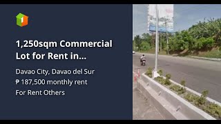 1250sqm Commercial Lot for Rent in Buhangin Davao City [upl. by Hamel730]