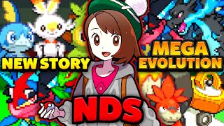 Pokemon NDS Rom Hack 2024 With Mega Evolution Gen 8 Starters Ash Greninja amp Much More [upl. by Rahm]