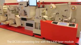 Laser die cutter for labels [upl. by Aelahs]