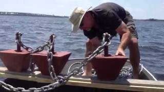 DIY 600lb Boat Mooring Installation part 1 [upl. by Cacka]