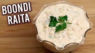 Boondi Raita  How To Make Yogurt Dip  Raita Recipe  Best Dip Recipe For Biryani  Ruchi [upl. by Sprung192]