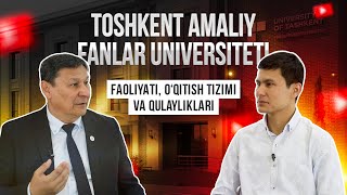 Nima uchun Toshkent amaliy fanlar universitetini tanlash kerak [upl. by Sharos]