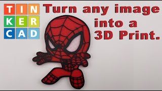 Make a 3D Print Out of Any Outline Image in Tinkercad [upl. by Ross]