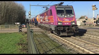 Top best trainspot of the day  November 42024 at Blerick NL 🇳🇱 HSL 186 383 with Tankers Train👍👍👍🚂 [upl. by Enihpets]