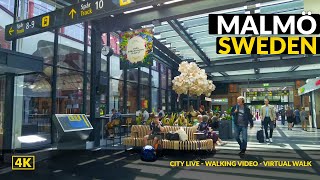 4K Malmö Sweden❤️ Walking Tour  City Center [upl. by Aicittel482]