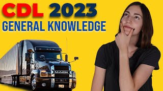 CDL General Knowledge Test 2023 60 Questions with Explained Answers [upl. by Sculley]