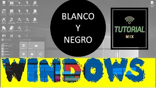 Como poner la pantalla en blanco y negro en un Pc con Windows [upl. by Haniraz862]