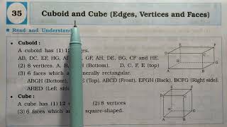 5th scholarship Mathematics 35 Cube amp Cuboid Exercise 35 [upl. by Ytinirt]