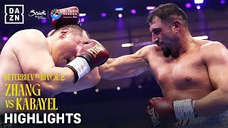 Riyadh Season Zhilei Zhang vs Agit Kabayel Fight Highlights Beterbiev vs Bivol 2 [upl. by Atsylac91]