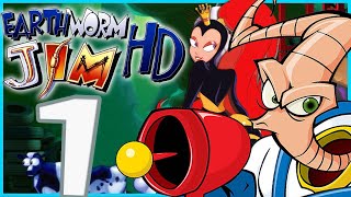 Earthworm Jim HD Walkthrough Part 1 New Junk City PS3 [upl. by Si]