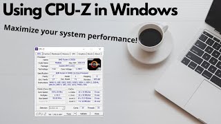 Using CPUZ in Windows [upl. by Jareen]