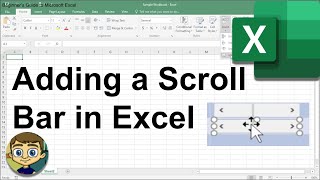 Adding a Scroll Bar in Excel [upl. by Mas]