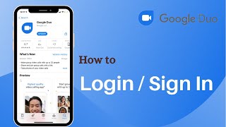 Login Google Duo  How to Sign In to Duo App [upl. by Ahseral663]