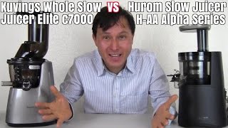 Kuvings Whole Slow Juicer Elite c7000 vs Hurom HAA Slow Juicer [upl. by Puri]