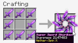 Minecraft UHC but you can craft a Sword Shuriken [upl. by Ocirne]