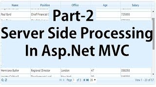 jQGrid Server Side Processing in AspNet MVC  Sorting Searching and Paging [upl. by Nowaj261]