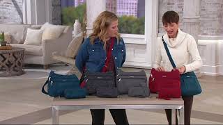 Travelon AntiTheft Double Zip Crossbody Bag amp Wallet Set on QVC [upl. by Netsryk258]