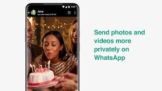 How to send view once photos and videos on WhatsApp [upl. by Clayborn]