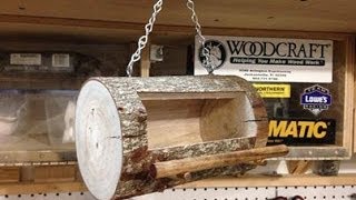 How To Make a Log Bird Feeder [upl. by Innavoij320]