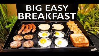 Big Easy Breakfast on the Blackstone 22quot Griddle  COOKING WITH BIG CAT 305 [upl. by Antrim952]