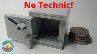 Lego Safe With Key  NO TECHNIC  full tutorial [upl. by Wolram107]