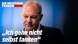 Olaf Scholz kennt den Spritpreis nicht  Die Richtigen Fragen [upl. by Brackett]