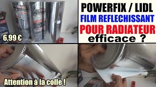 film réfléchissant pour radiateur powerfix lidl  économie denergie [upl. by Neu]