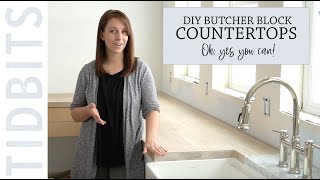 DIY Butcher Block Countertops  Oh yes you can [upl. by Antone965]