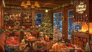 Warm Jazz Music in A Cozy Coffee Shop Ambience ⛄ Christmas Jazz Instrumental Music for Relax Study [upl. by Dal349]