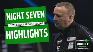 THE CHAMP IS OUT  Night Seven Highlights  2021 Unibet Premier League [upl. by Aitahs]