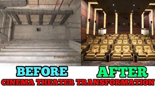 Transformation Cinema theater construction from scratch to handover each stage explained in detail [upl. by Hildegaard64]