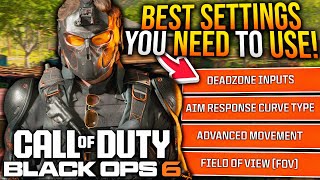 Black Ops 6 The BEST SETTINGS You NEED To Use BO6 Best Controller Graphic amp Audio Settings [upl. by Elehcar]