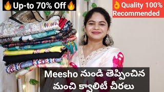 Meesho Latest Sarees collection 👌Quality [upl. by Kingsbury637]