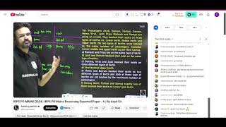 Reasoning Mains Nov 10 Part 3🔥SBIRRBRBI PO AND CLERK🔴Sumanta Chatterjee [upl. by Glynn239]