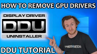 How To Use DDU Display Driver Uninstaller Tutorial [upl. by Fiann]