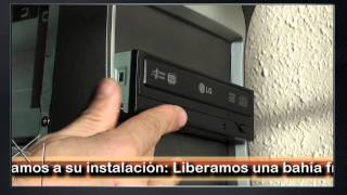 Instalar una unidad DVD RW LG GSAH44N [upl. by Marva]