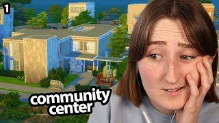 building a giant community center in the sims pt 1 Streamed 122724 [upl. by Alaehcim]