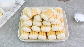 Biscotti con cocco e cioccolato bianco fantastici e facili da preparare [upl. by Nonez98]