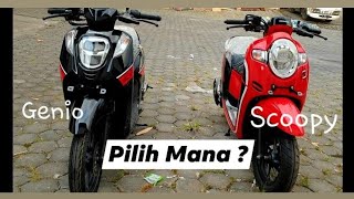 PERBANDINGAN HONDA  Scoopy vs Genio [upl. by Tomasz79]