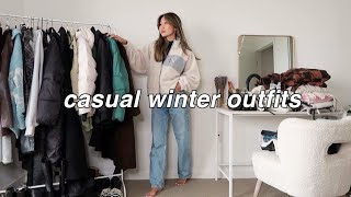 CASUAL WINTER OUTFITS ⛄️  winter lookbook cute and warm outfit ideas [upl. by Savvas95]