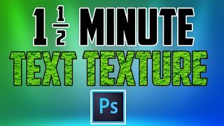 Photoshop CC  How to Add a Texture to Text [upl. by Nwahsear444]