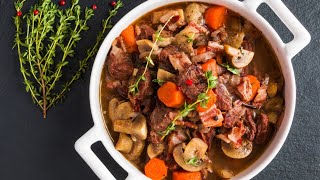 Recette  Boeuf bourguignon sans vin [upl. by Ferdy]