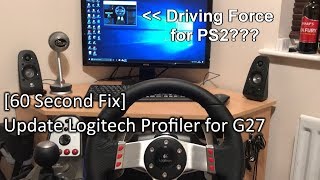 FIX Logitech G27 Profiler Update [upl. by Llevart]