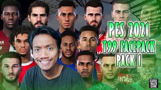 PES 2021 MEGA FACEPACK  T99 FACES PACK 1 3000 FACES  PES 2021 PC GAMEPLAY [upl. by Jard]