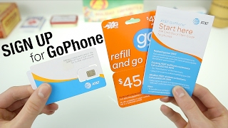 How to Sign Up for ATampTs GoPhone Service [upl. by Ainesey]